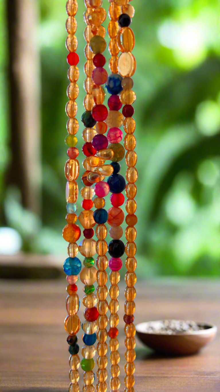 Multi-colored Agate Waist Beads