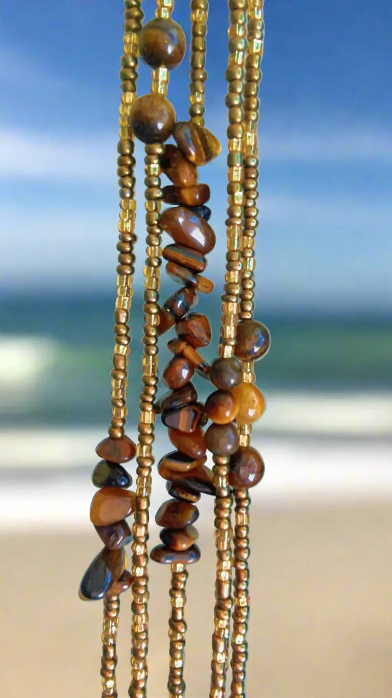 Tigers Eye Waist Bead Ascension with Endora LLC