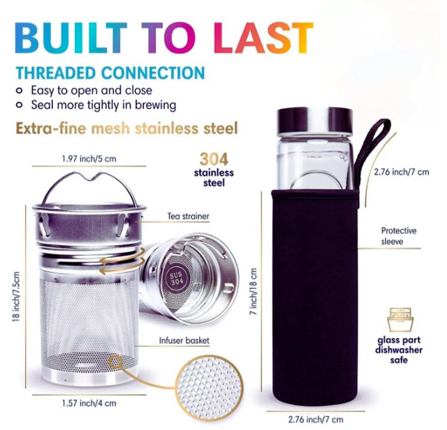 Crystal Infused Water Bottle - Image #5