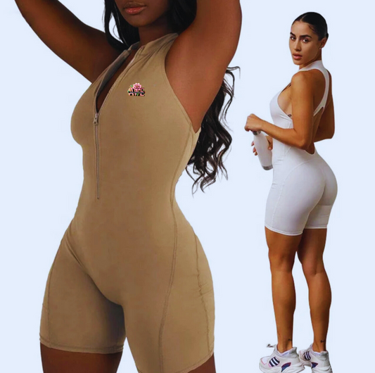 Sleeveless Workout Romper